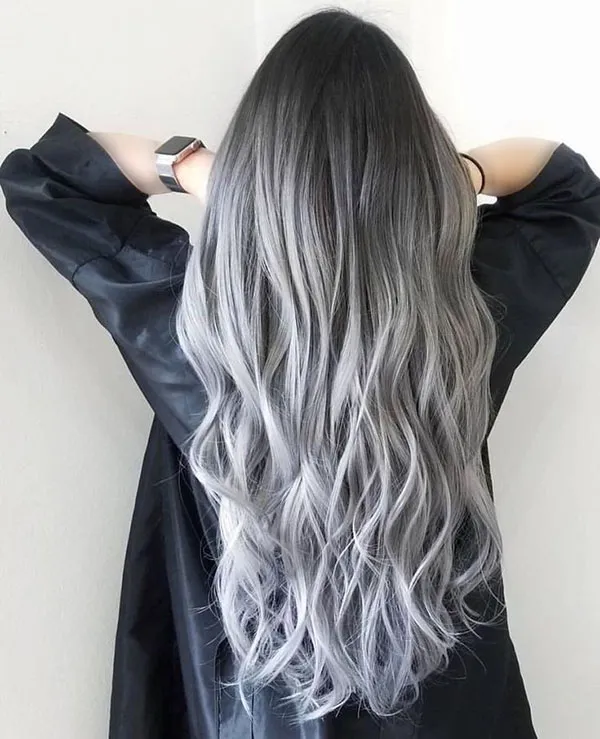 30 مدل رنگ موی نقره ای؛ مثل ماه بدرخش 🌕💇♀️ 19 Silver hair color 16