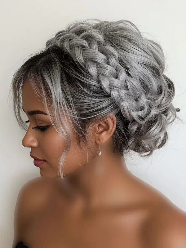 30 مدل رنگ موی نقره ای؛ مثل ماه بدرخش 🌕💇♀️ 7 Silver hair color 3