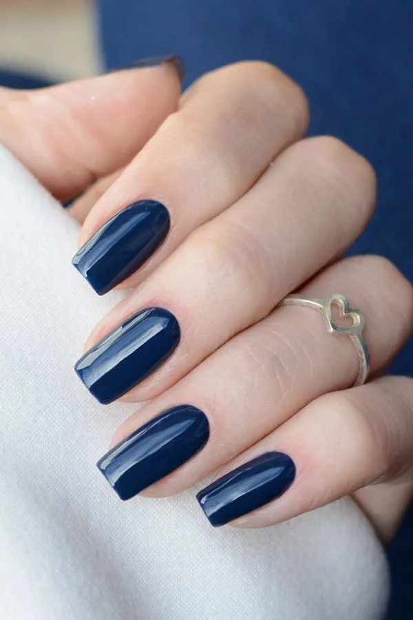 Simple square nail design 28