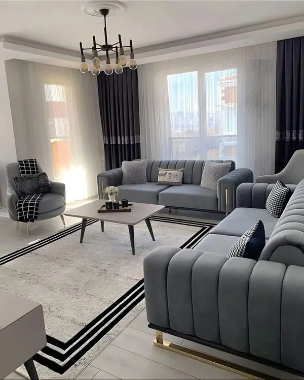 33 ایده چیدمان مبل راحتی؛ چطور خونت دنج و شیک تر بشه؟ 15 Sofa arrangement 14