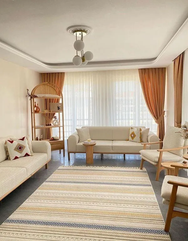 33 ایده چیدمان مبل راحتی؛ چطور خونت دنج و شیک تر بشه؟ 24 Sofa arrangement 22