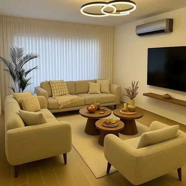 33 ایده چیدمان مبل راحتی؛ چطور خونت دنج و شیک تر بشه؟ 26 Sofa arrangement 25