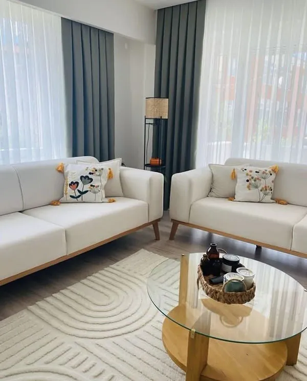33 ایده چیدمان مبل راحتی؛ چطور خونت دنج و شیک تر بشه؟ 34 Sofa arrangement 32