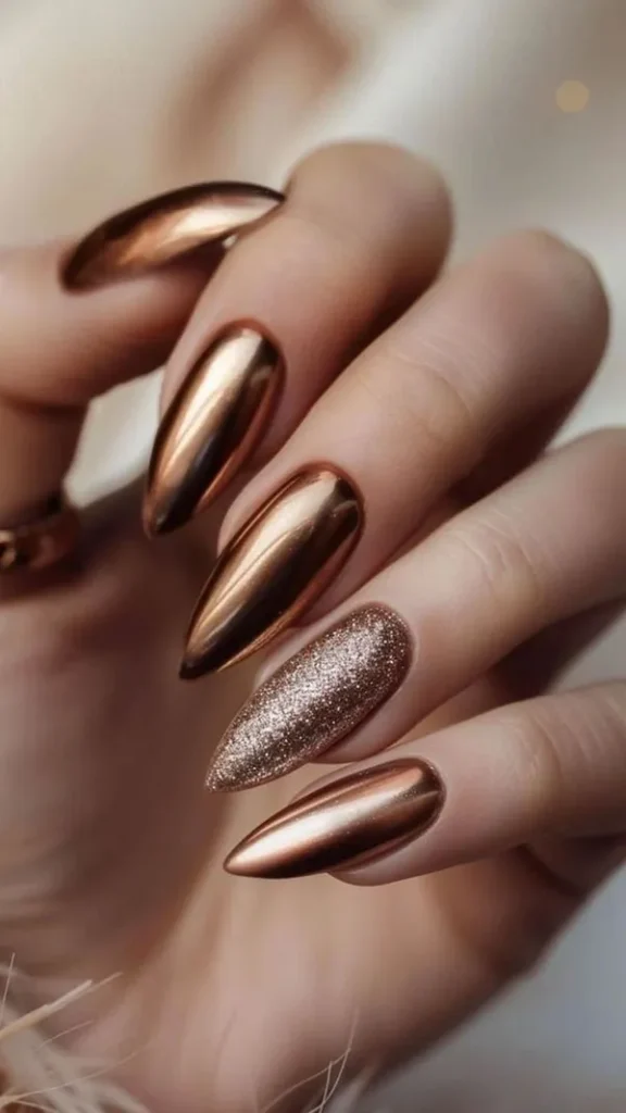 Stylish girly nail design 6
