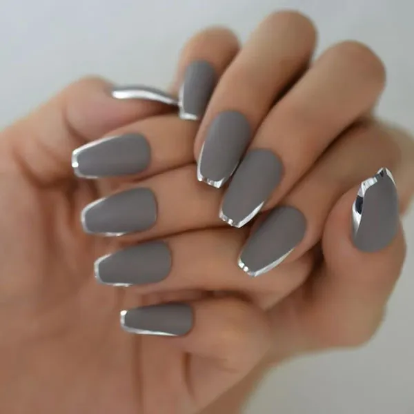 Stylish girly nail design 8