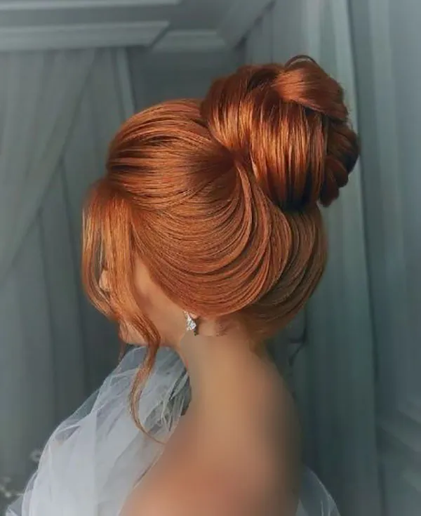 Tomato hairstyle for wedding 10