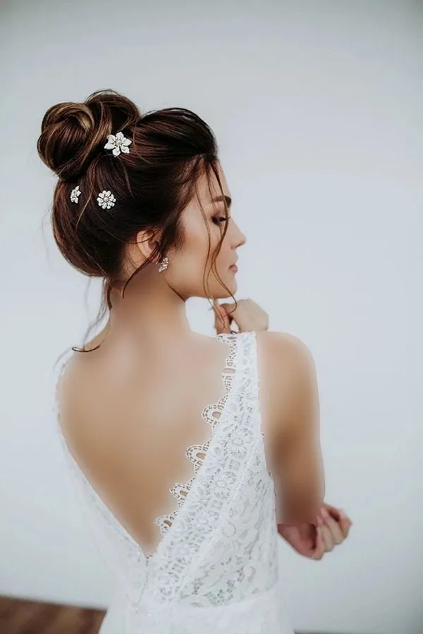 Tomato hairstyle for wedding 16