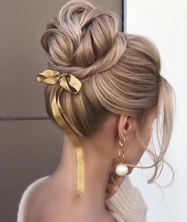 Tomato hairstyle for wedding 2