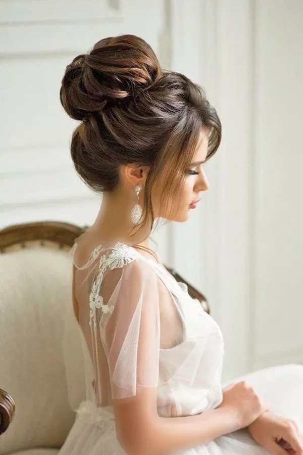 Tomato hairstyle for wedding 3