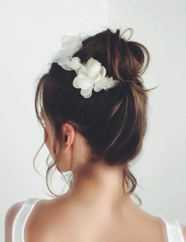Tomato hairstyle for wedding 30