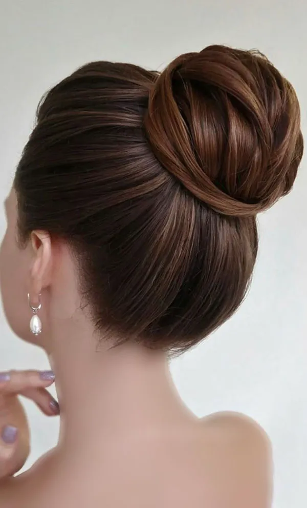 Tomato hairstyle for wedding 5