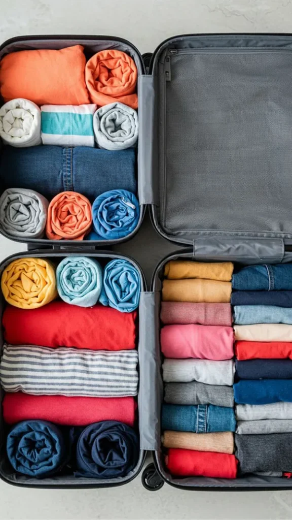 31 ایده چیدمان چمدان مسافرت | ترفندهایی که هر مسافری باید بلد باشه! 17 Travel luggage arrangement 10