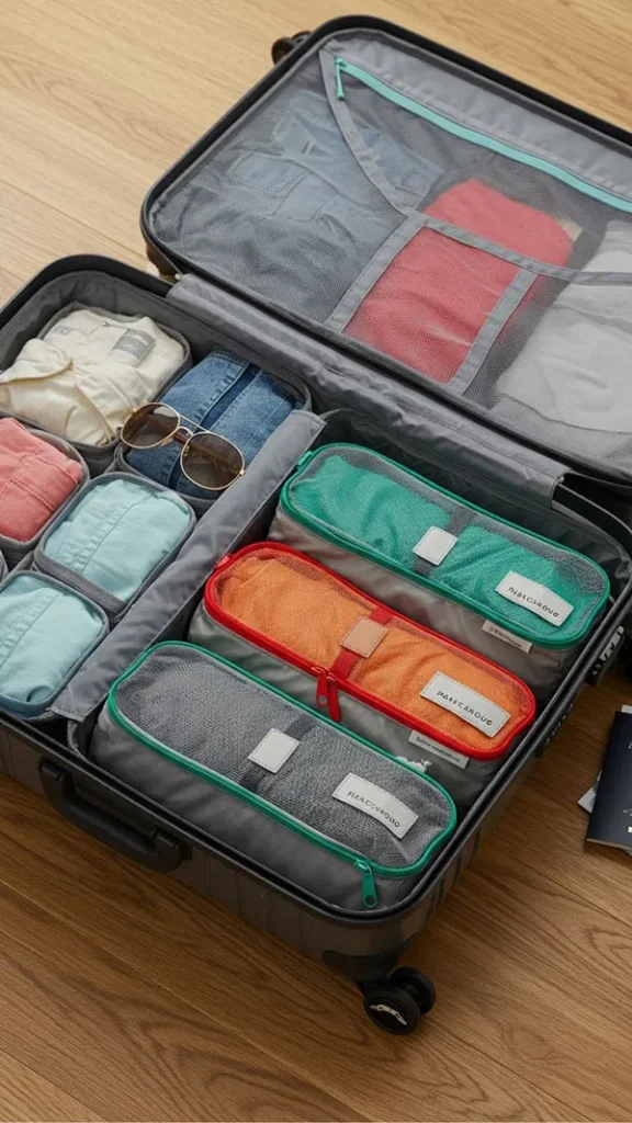 31 ایده چیدمان چمدان مسافرت | ترفندهایی که هر مسافری باید بلد باشه! 19 Travel luggage arrangement 13
