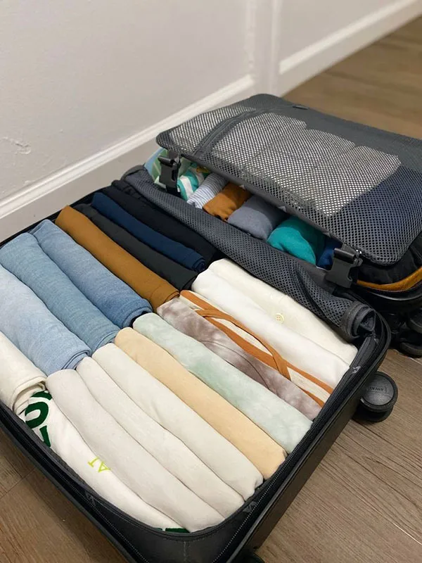 31 ایده چیدمان چمدان مسافرت | ترفندهایی که هر مسافری باید بلد باشه! 27 Travel luggage arrangement 20
