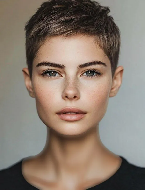 32 مدل موی خیلی کوتاه زنانه شیک ؛ مدل مویی که سادهترین نسخهی “تو” رو نشون میده 💕 27 Very short hair cut for women 23