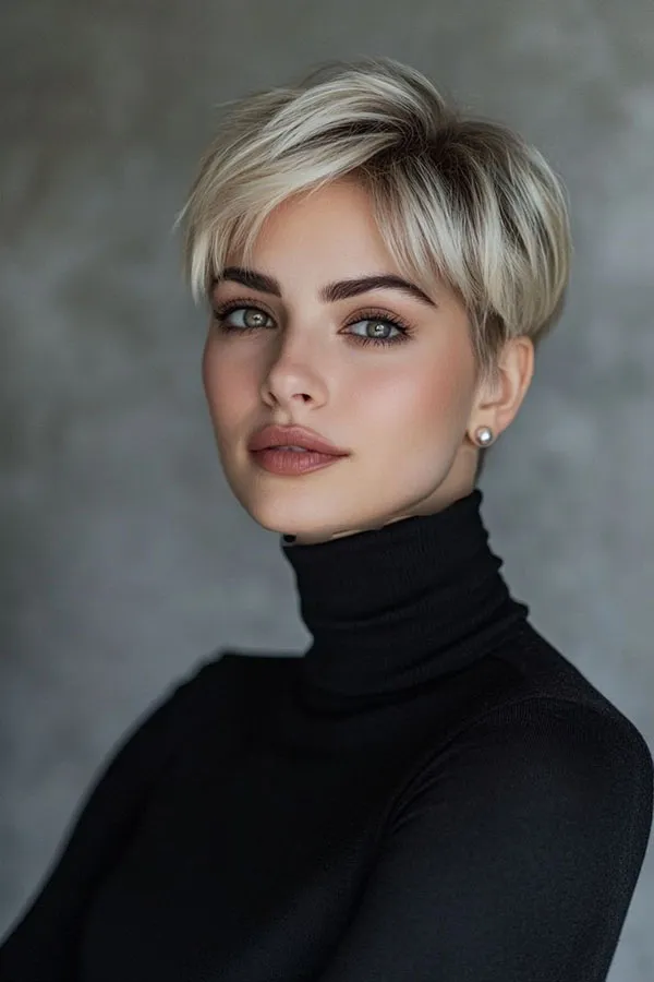 32 مدل موی خیلی کوتاه زنانه شیک ؛ مدل مویی که سادهترین نسخهی “تو” رو نشون میده 💕 32 Very short hair cut for women 27