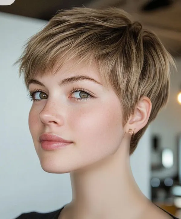 32 مدل موی خیلی کوتاه زنانه شیک ؛ مدل مویی که سادهترین نسخهی “تو” رو نشون میده 💕 9 Very short hair cut for women 29