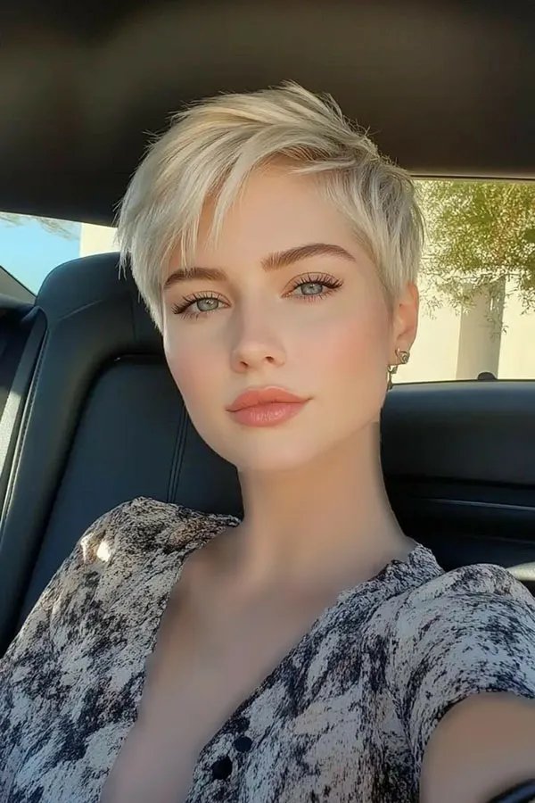 32 مدل موی خیلی کوتاه زنانه شیک ؛ مدل مویی که سادهترین نسخهی “تو” رو نشون میده 💕 7 Very short hair cut for women 5