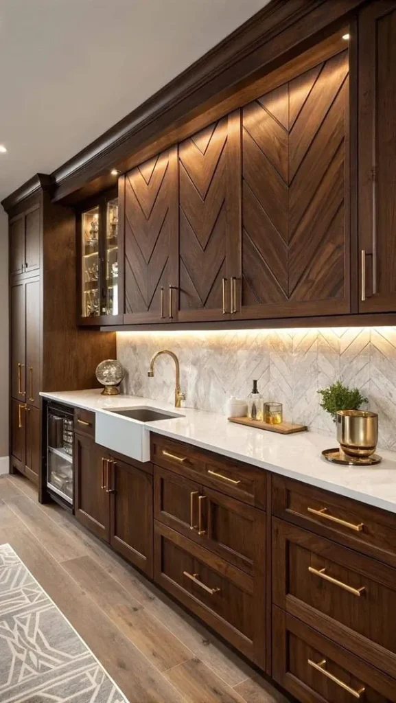 Wooden kitchen decoration 17