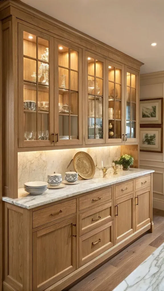 Wooden kitchen decoration 19