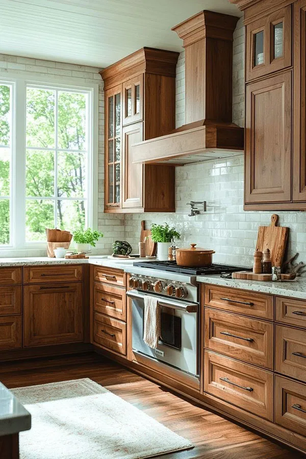 Wooden kitchen decoration 21