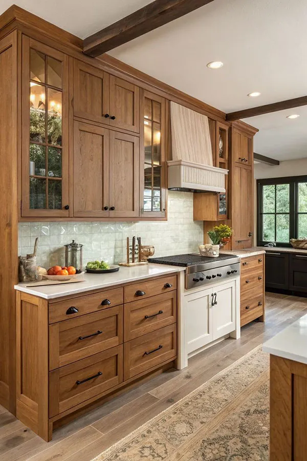 Wooden kitchen decoration 22