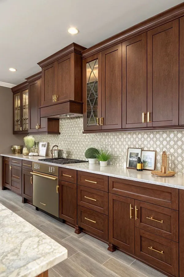 Wooden kitchen decoration 24