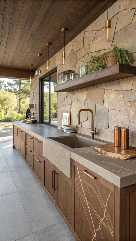 Wooden kitchen decoration 33