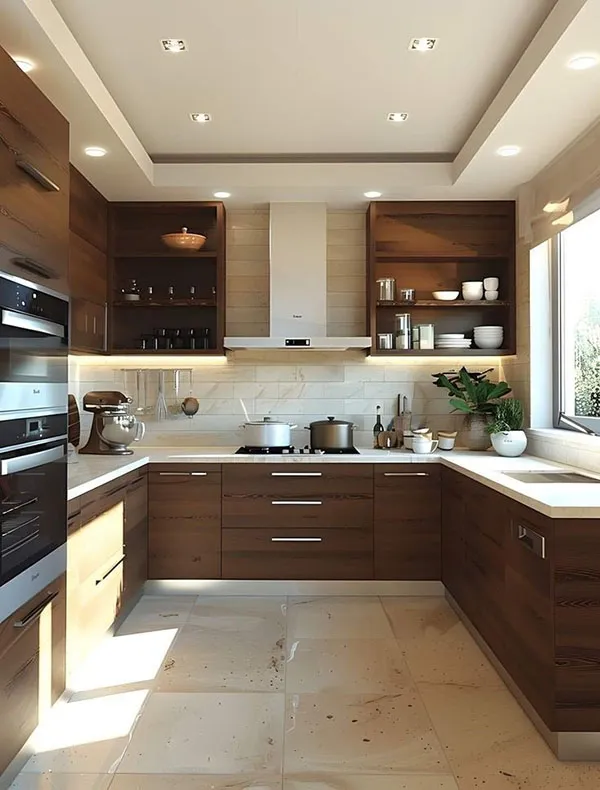 Wooden kitchen decoration 4