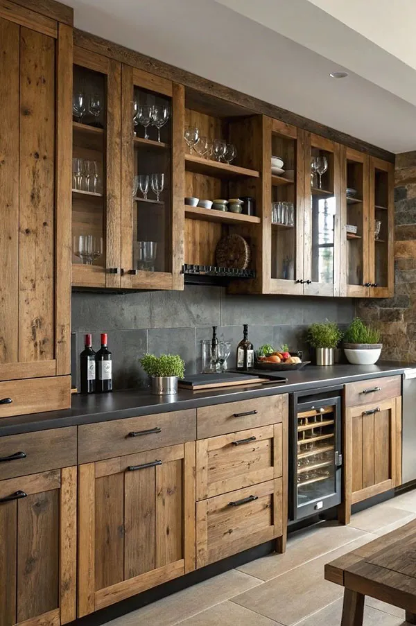 Wooden kitchen decoration 6