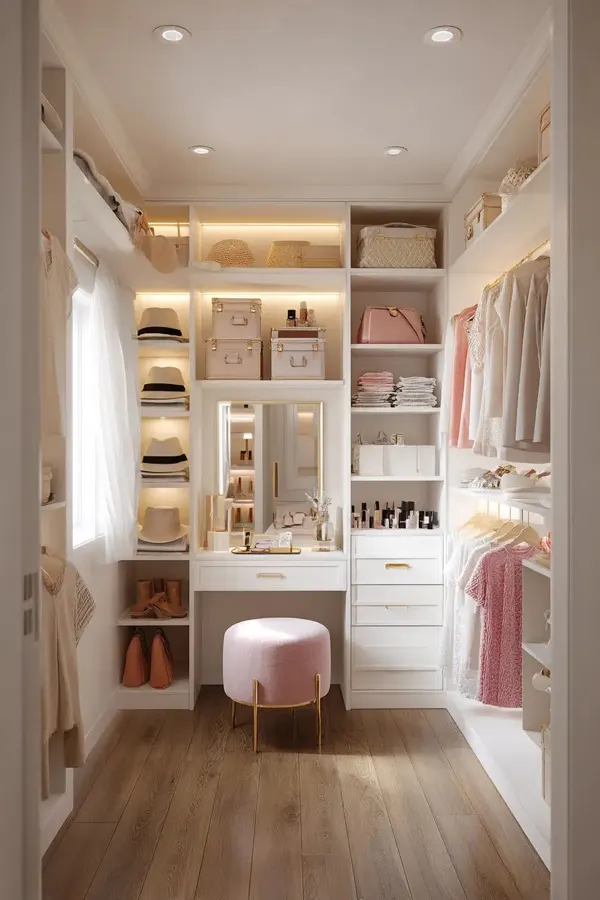 زیباترین کمد لباس دخترانه 2025؛ اتاقت یه کمد خوشاستایل میخواد 👗✨ 29 beautiful girls wardrobe diakoland photo 20
