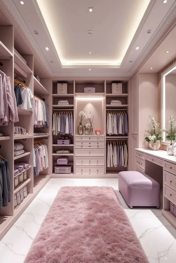 زیباترین کمد لباس دخترانه 2025؛ اتاقت یه کمد خوشاستایل میخواد 👗✨ 31 beautiful girls wardrobe diakoland photo 22