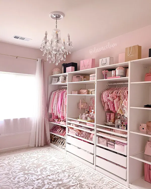 زیباترین کمد لباس دخترانه 2025؛ اتاقت یه کمد خوشاستایل میخواد 👗✨ 33 beautiful girls wardrobe diakoland photo 24