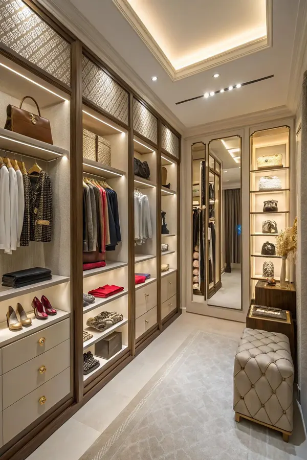 زیباترین کمد لباس دخترانه 2025؛ اتاقت یه کمد خوشاستایل میخواد 👗✨ 37 beautiful girls wardrobe diakoland photo 28
