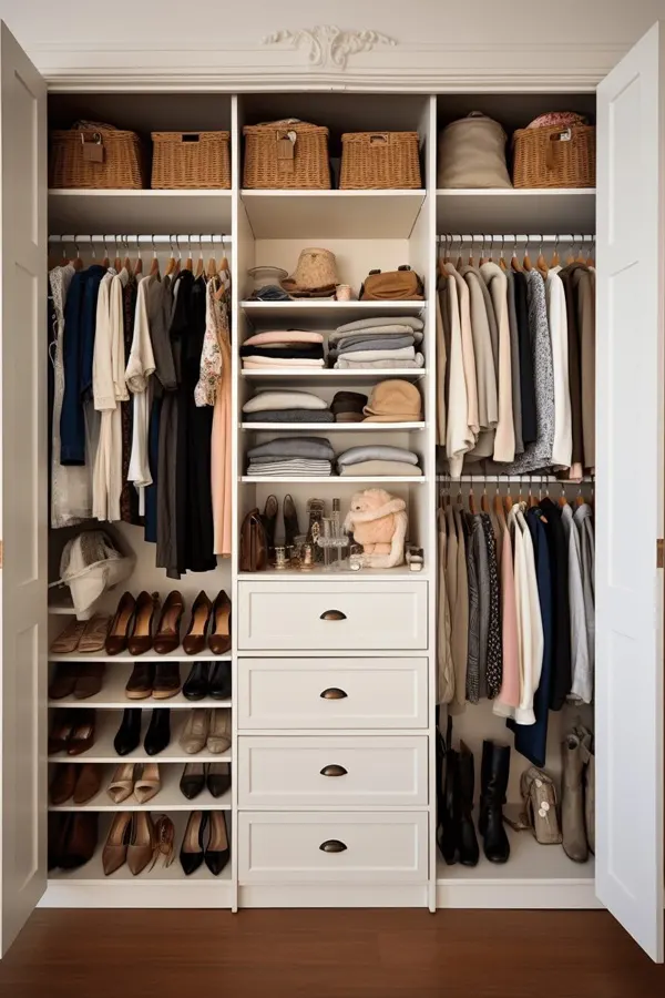 زیباترین کمد لباس دخترانه 2025؛ اتاقت یه کمد خوشاستایل میخواد 👗✨ 36 beautiful girls wardrobe diakoland photo 29