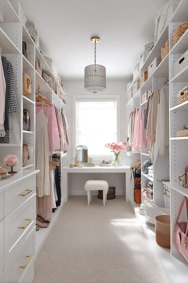زیباترین کمد لباس دخترانه 2025؛ اتاقت یه کمد خوشاستایل میخواد 👗✨ 13 beautiful girls wardrobe diakoland photo 35