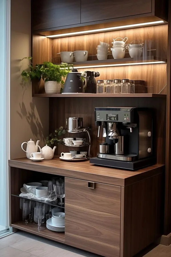 coffee bar on cabinet diakoland photo 33