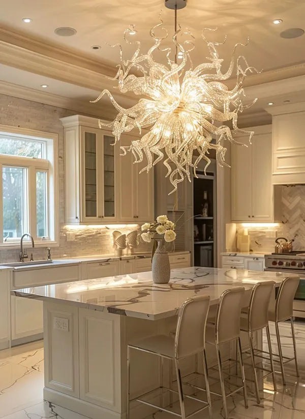 fantasy kitchen chandelier ideas ‌diakoland photo 1
