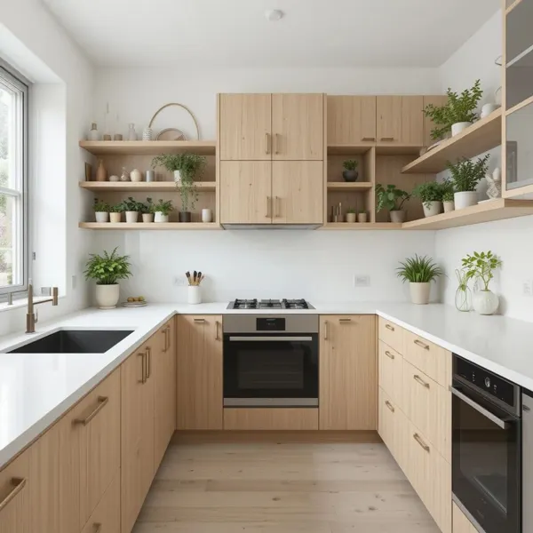 31 ایده کیوت کابینت آشپزخانه ساده؛ ساده، تمیز و دلبر! 16 kitchen simple cabinets diakoland photo 12