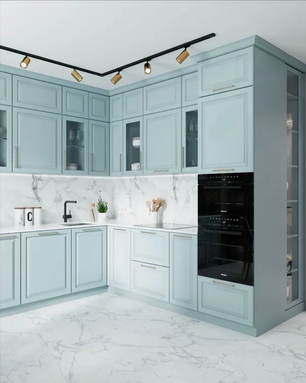 31 ایده کیوت کابینت آشپزخانه ساده؛ ساده، تمیز و دلبر! 11 kitchen simple cabinets diakoland photo 9