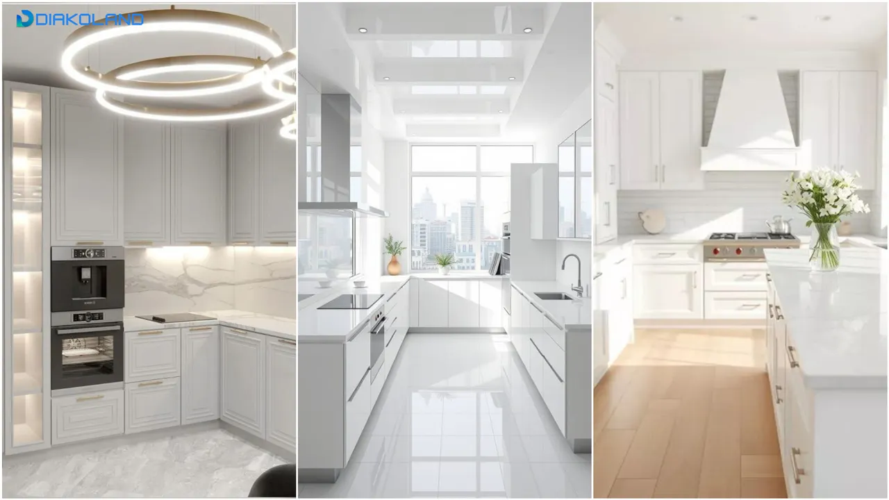 کابینت مینیمال سفید