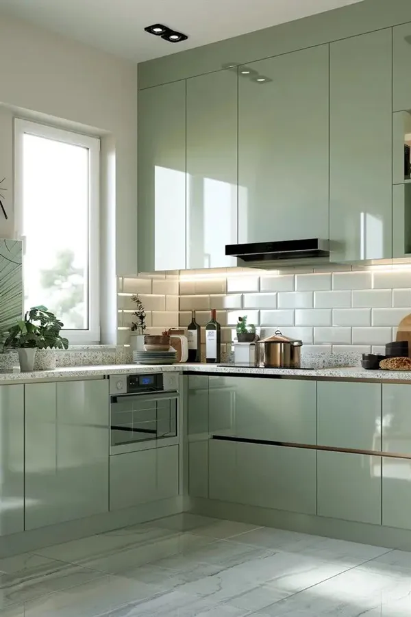 pastel green kitchen cabinets diakoland photo 12