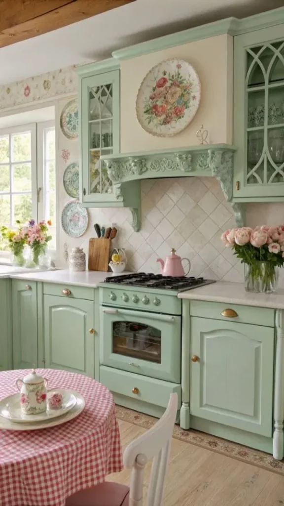 pastel green kitchen cabinets diakoland photo 16