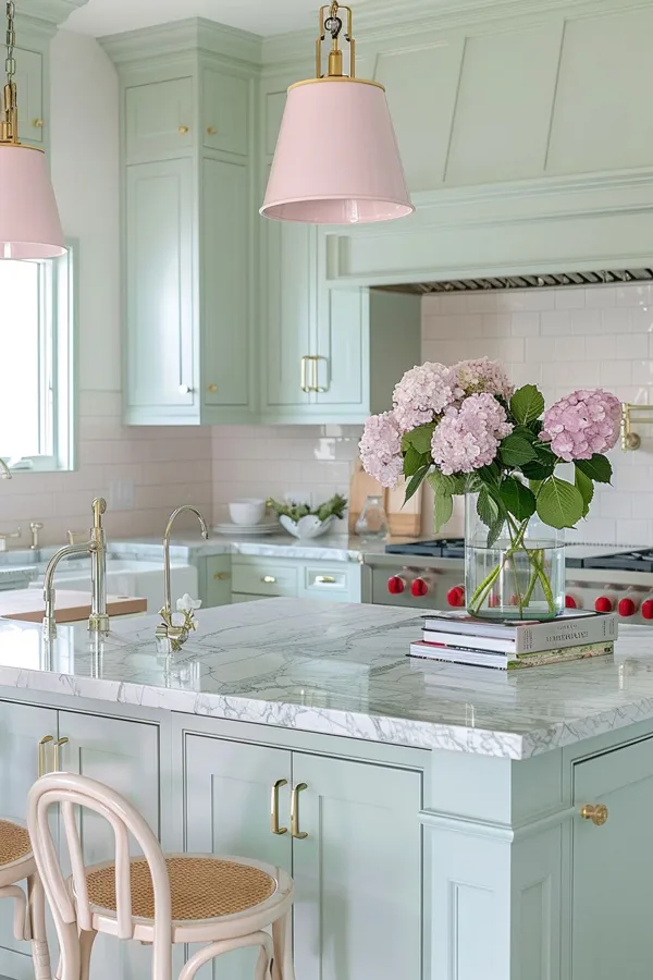 pastel green kitchen cabinets diakoland photo 24
