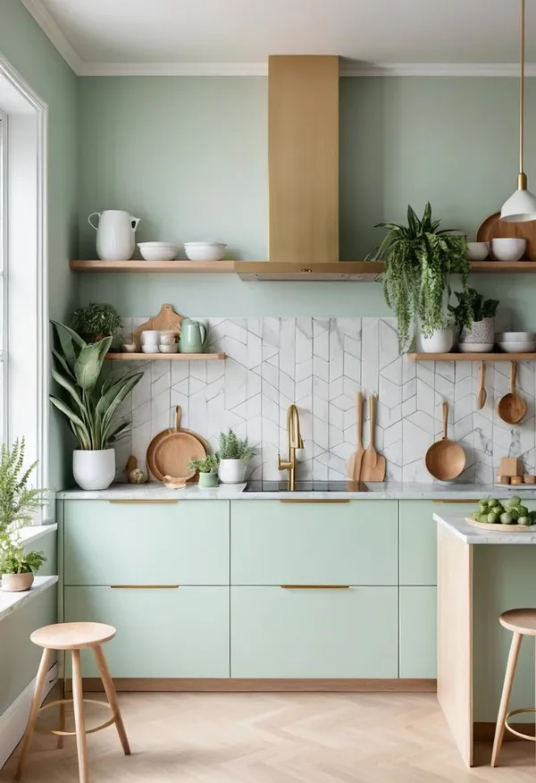 pastel green kitchen cabinets diakoland photo 25