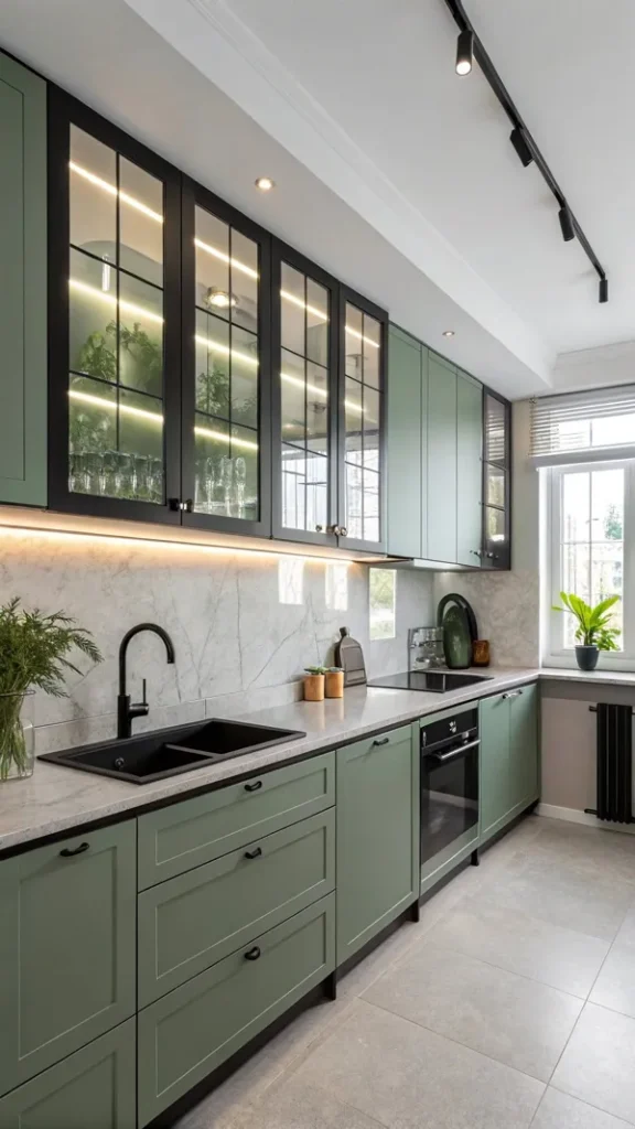 pastel green kitchen cabinets diakoland photo 3