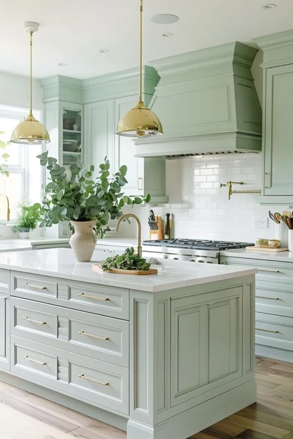 pastel green kitchen cabinets diakoland photo 8