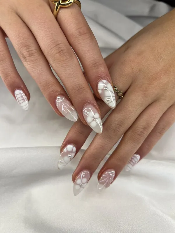white nail extensions diakoland photo 12