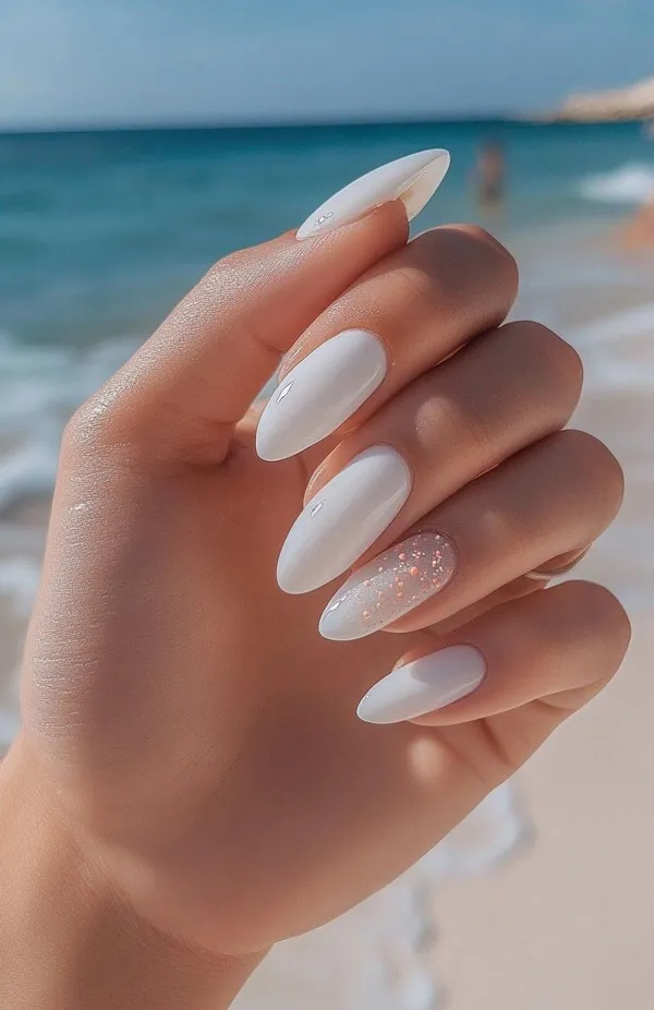 white nail extensions diakoland photo 25