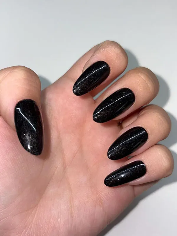 Black nail design for girls 22